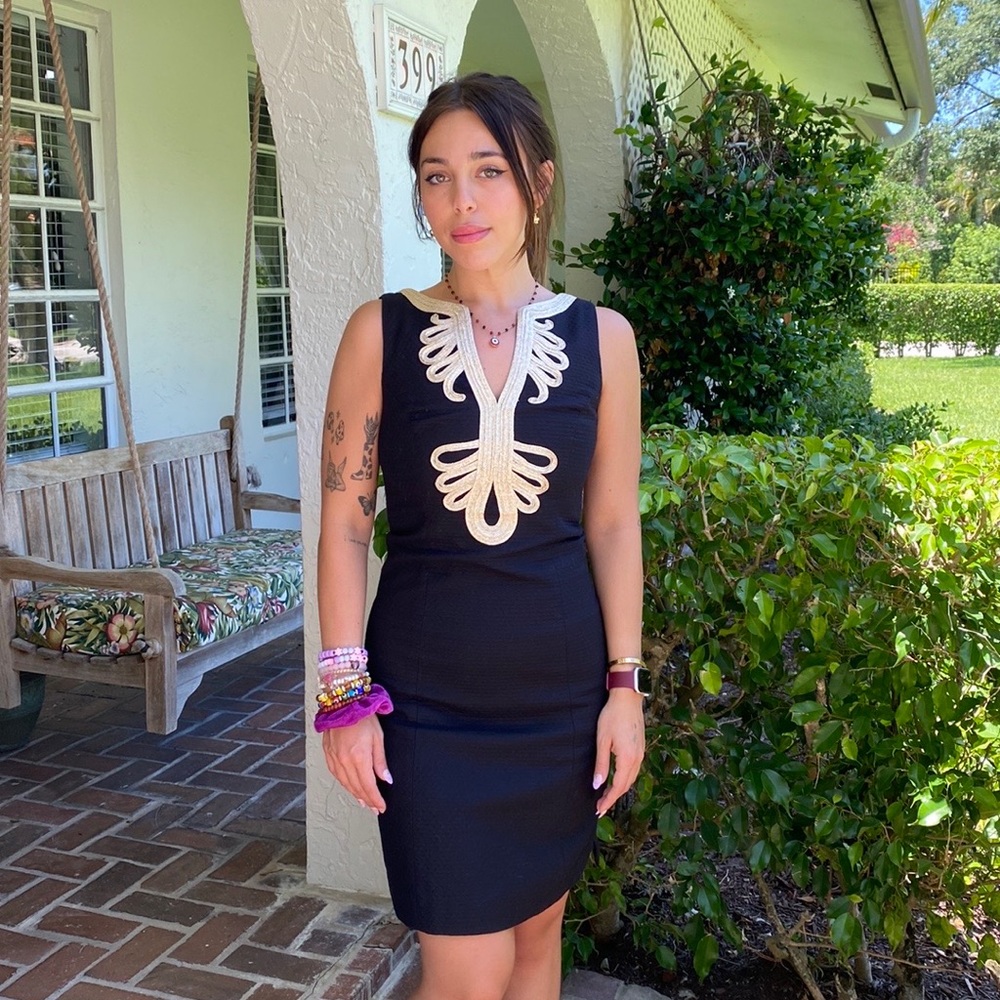 Lilly Pulitzer-Janice Shift-Black-size 0 - Picture 2 of 15